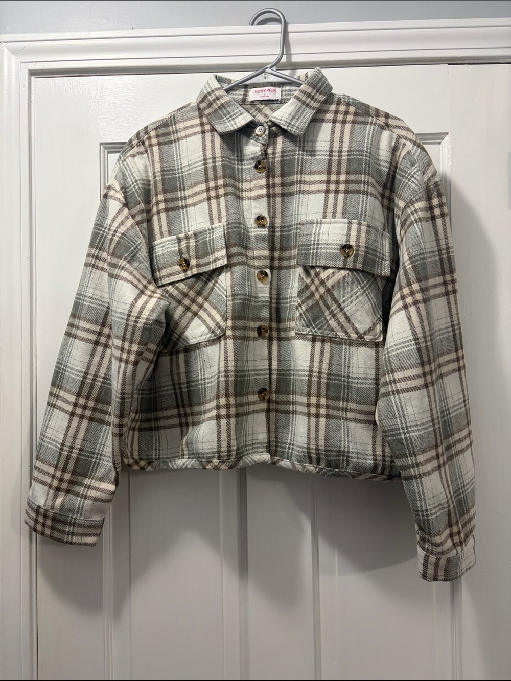 Plaid Buttermelon Shacket